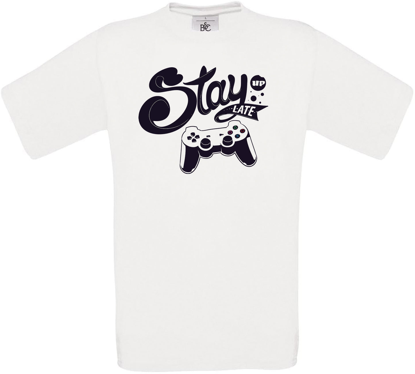 Stay UP LATE Crew Neck T-Shirt