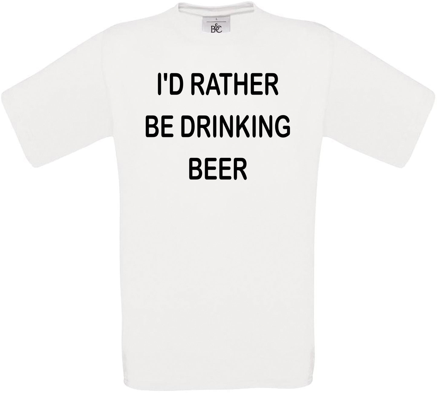 I'd Rather Be Drinking Beer Crew Neck T-Shirt