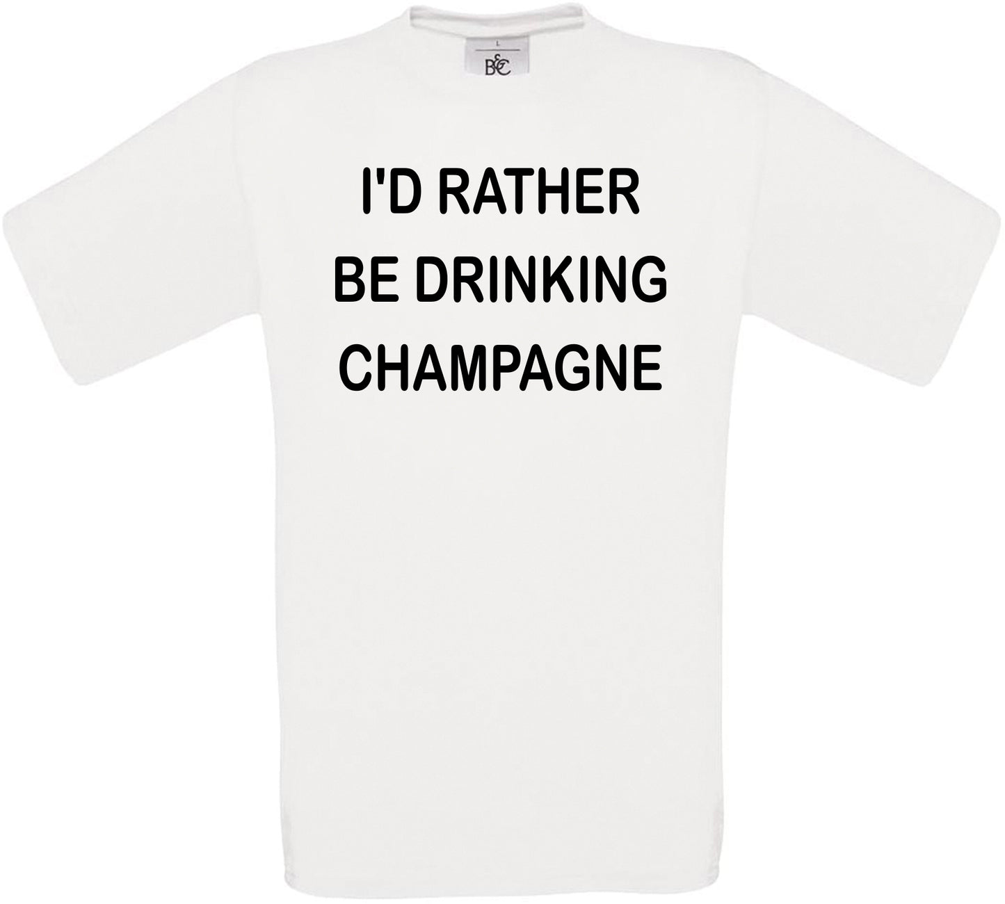 I'd Rather Be Drinking Champagne Crew Neck T-Shirt