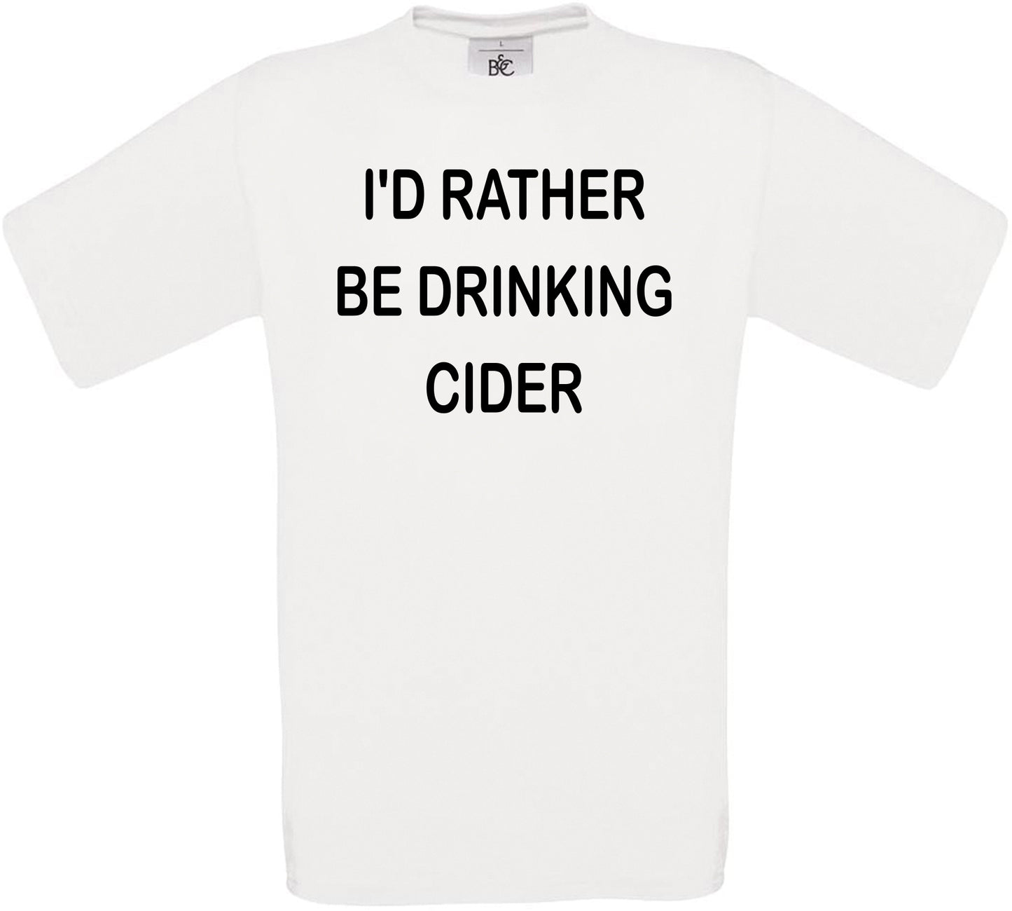 I'd Rather Be Drinking Cider Crew Neck T-Shirt