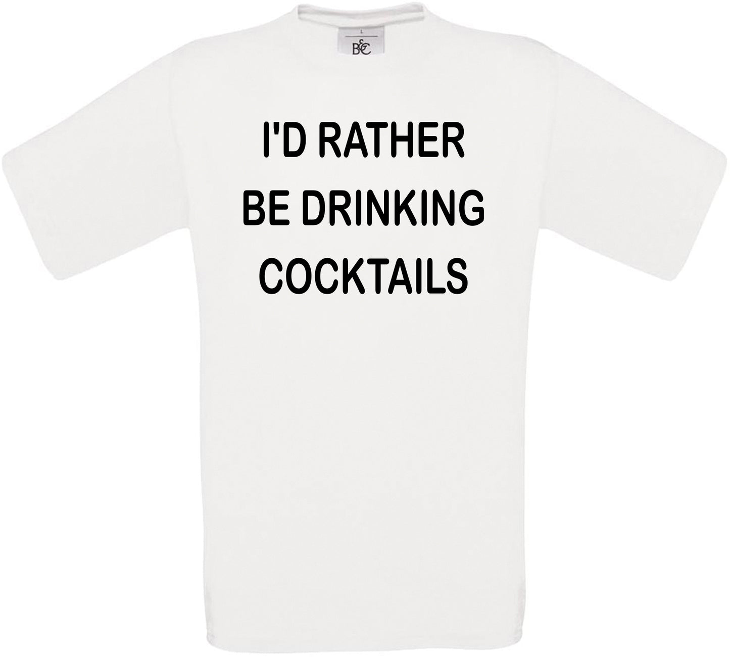 I'd Rather Be Drinking Cocktails Crew Neck T-Shirt