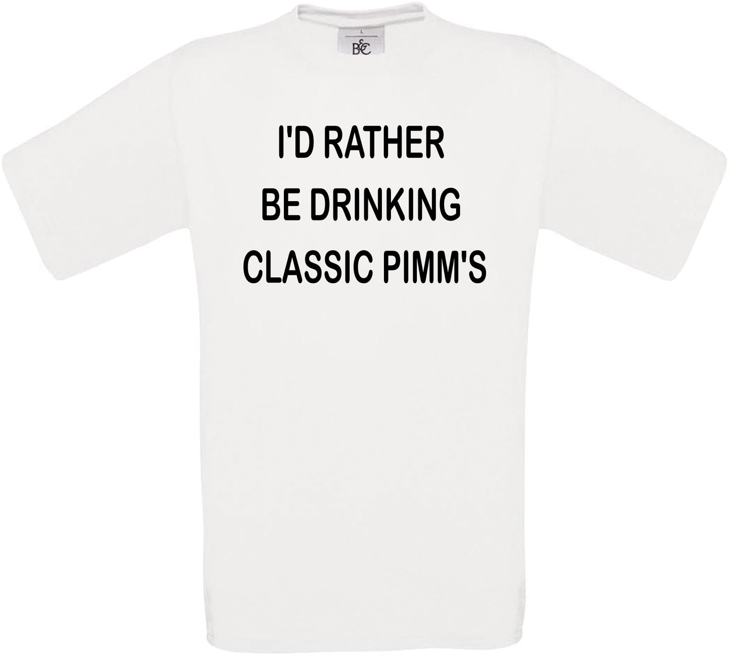 I'd Rather Be Drinking Classic Pimm's Crew Neck T-Shirt