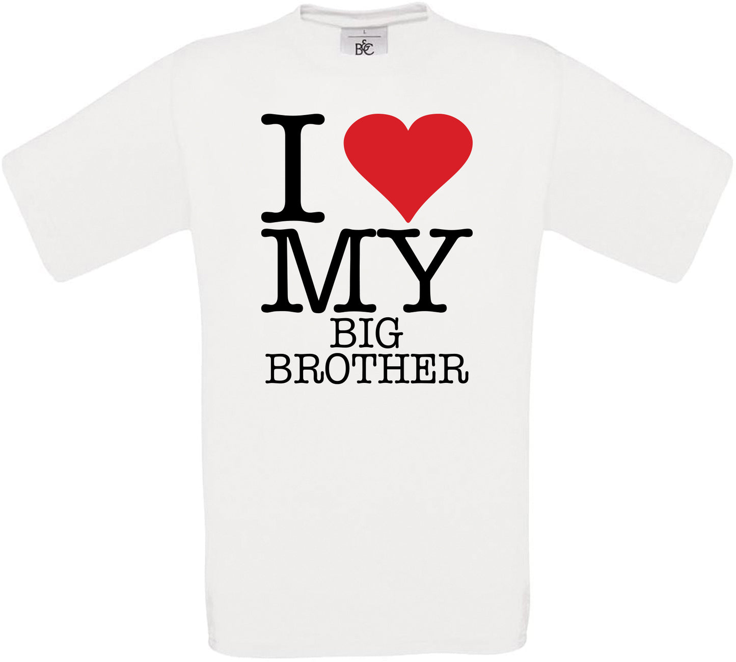 I Love My Big Brother Crew Neck T-Shirt