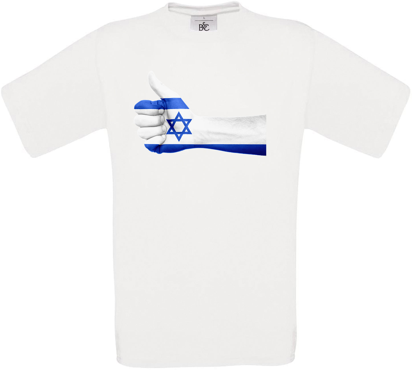 Israel Thumbs Up Flag Crew Neck T-Shirt