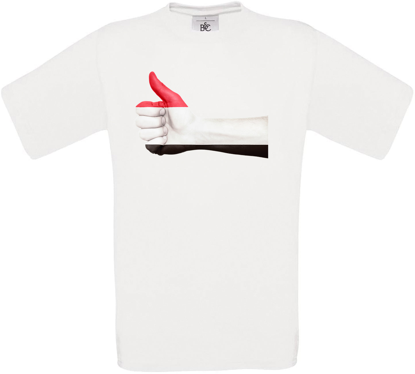 Yemen Thumbs Up Flag Crew Neck T-Shirt
