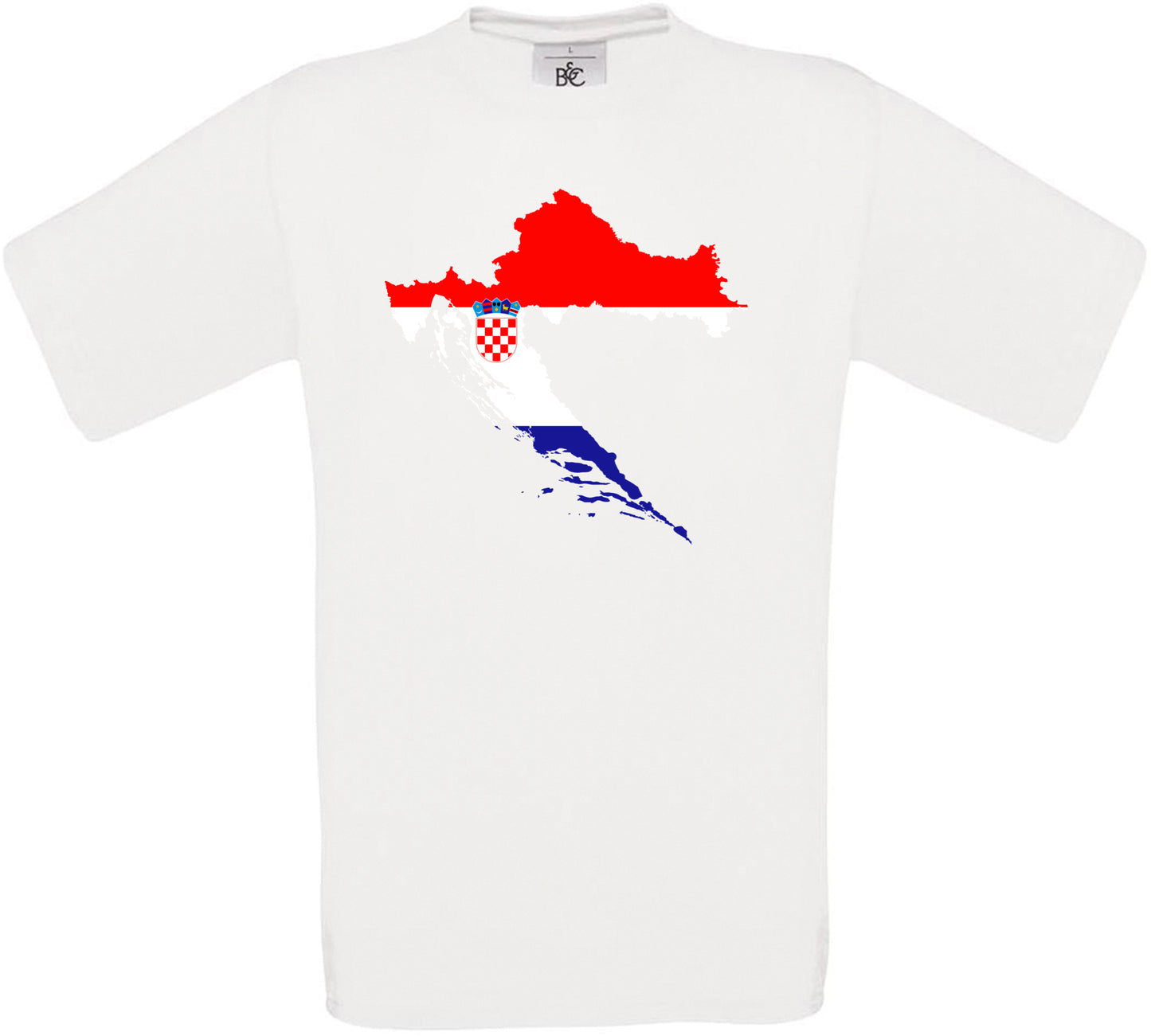 Croatia Country Flag Crew Neck T-Shirt