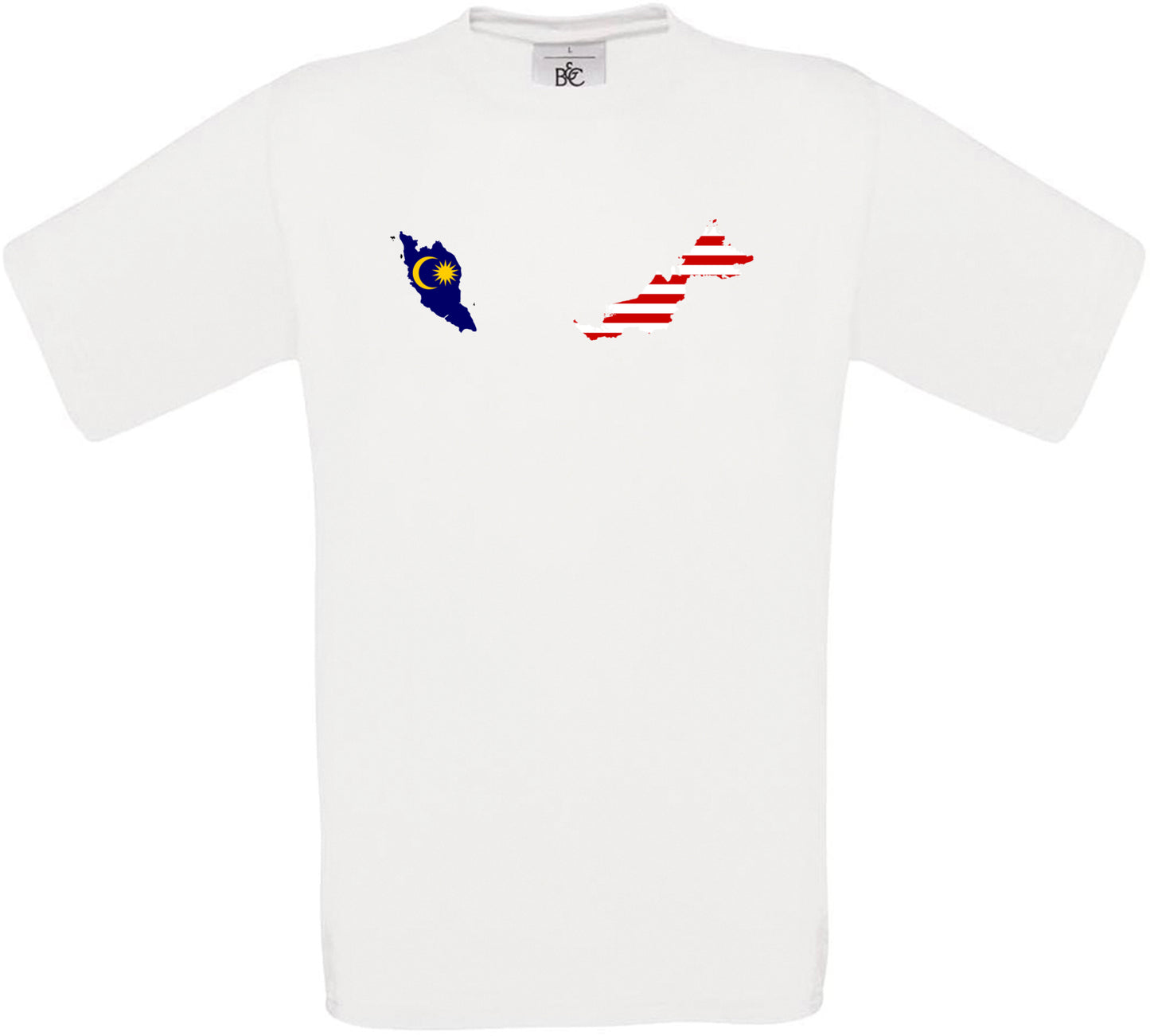 Malaysia Country Flag Crew Neck T-Shirt