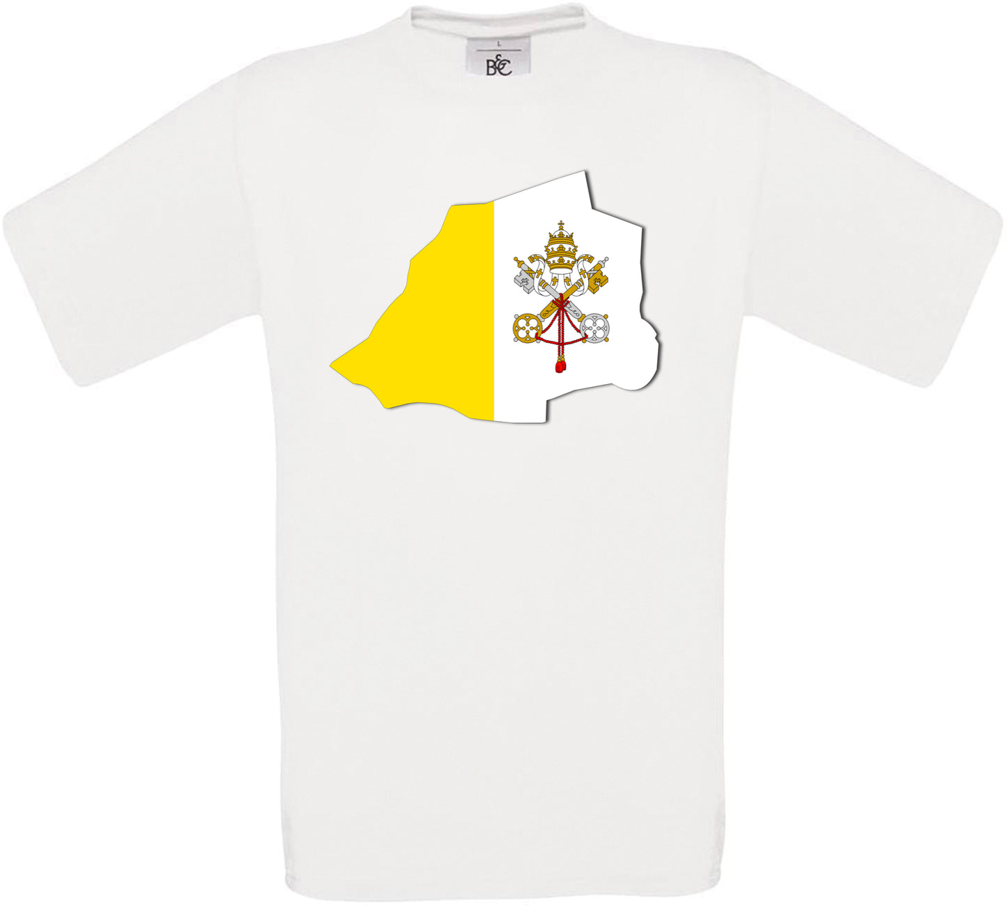 Vatican City Country Flag Crew Neck T-Shirt