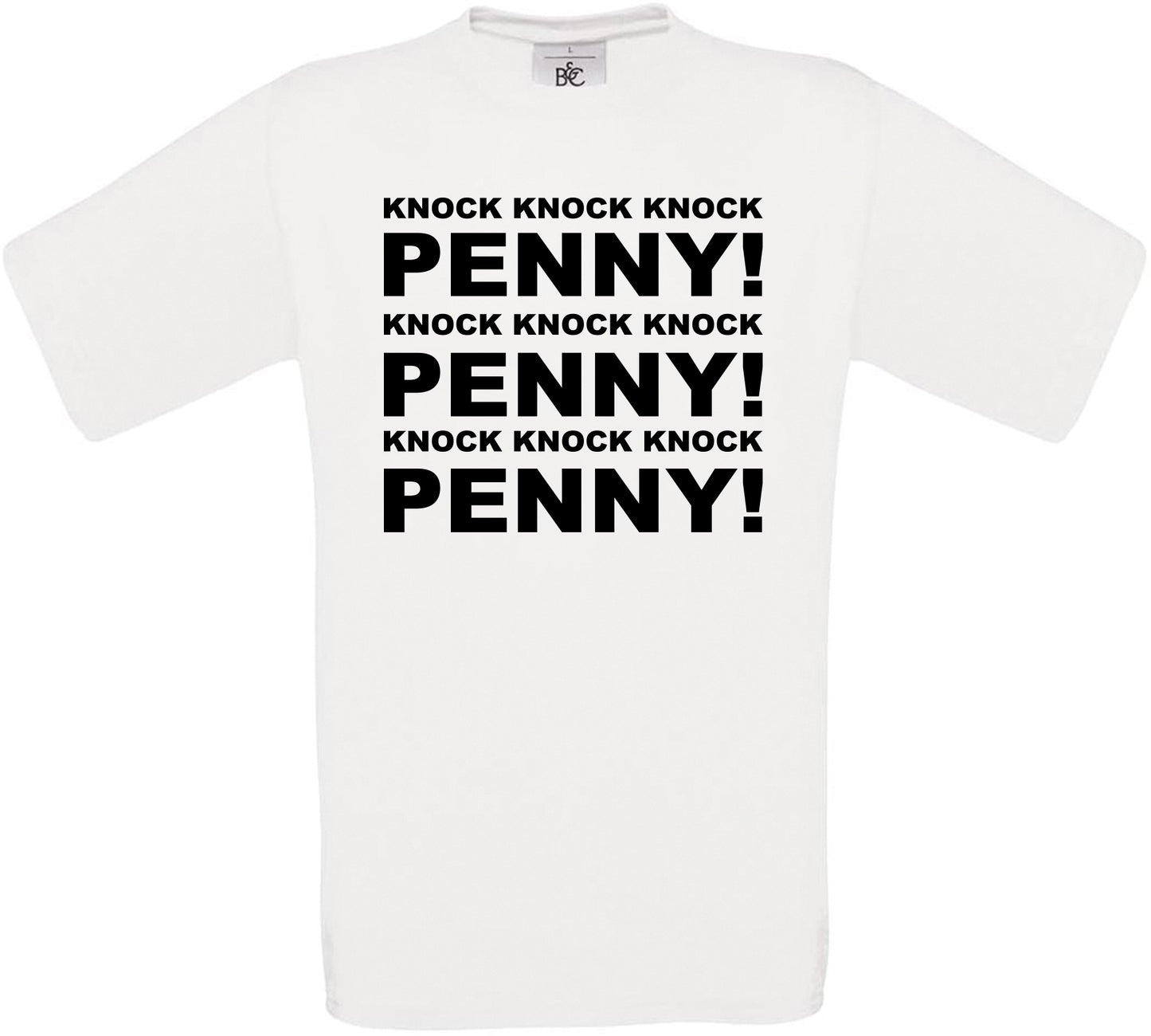 Knock Knock Penny - Big Bang Theory Crew Neck T-Shirt
