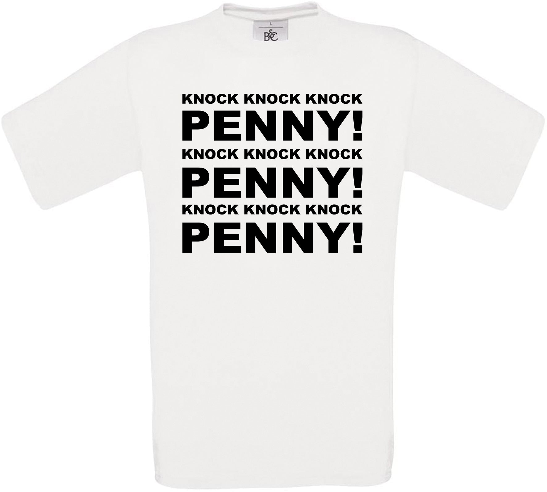 Knock Knock Penny - Big Bang Theory Crew Neck T-Shirt