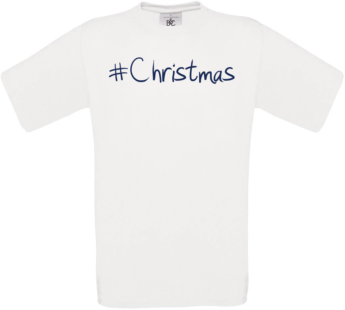 #Christmas Crew Neck T-Shirt