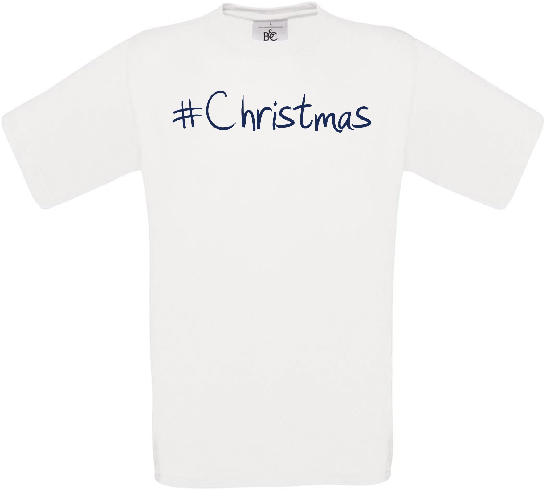 #Christmas Crew Neck T-Shirt