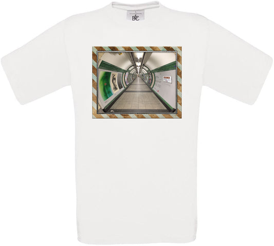 Underground Tunnel Picture Frame Crew Neck T-Shirt