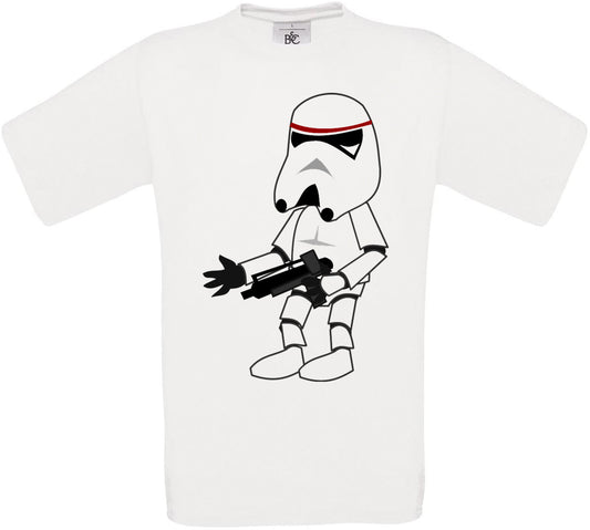 Cartoon Storm Trooper Crew Neck T-Shirt