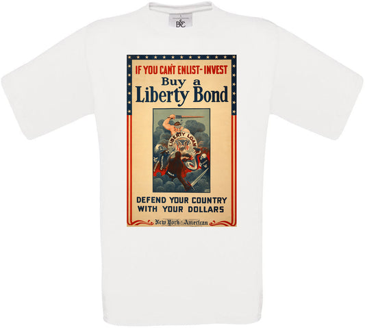 Liberty Bond Poster Crew Neck T-Shirt
