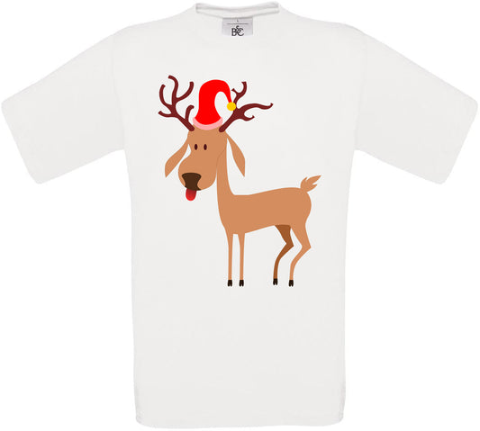 Santa Reindeer Crew Neck T-Shirt