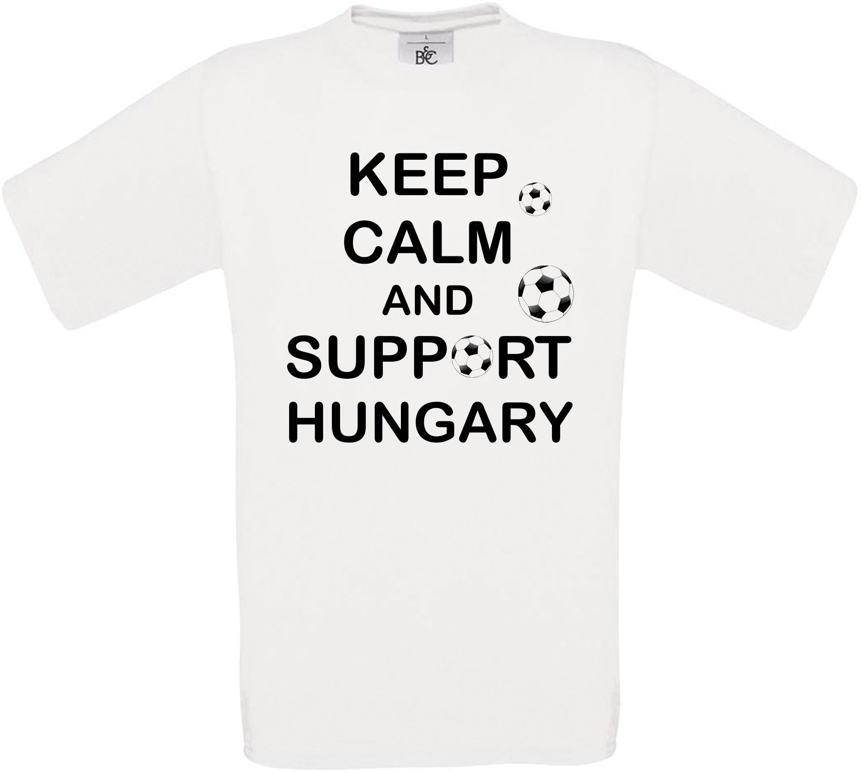 Keep Calm And Support Hungary Crew Neck T-Shirt