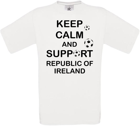 Keep Calm And Support Republic of Ireland Crew Neck T-Shirt