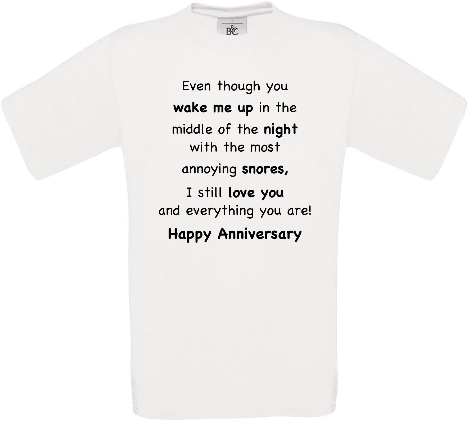 Even though you wake me up... Crew Neck T-Shirt
