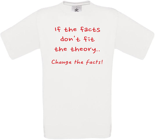 If the facts don't fit the theory.. Crew Neck T-Shirt