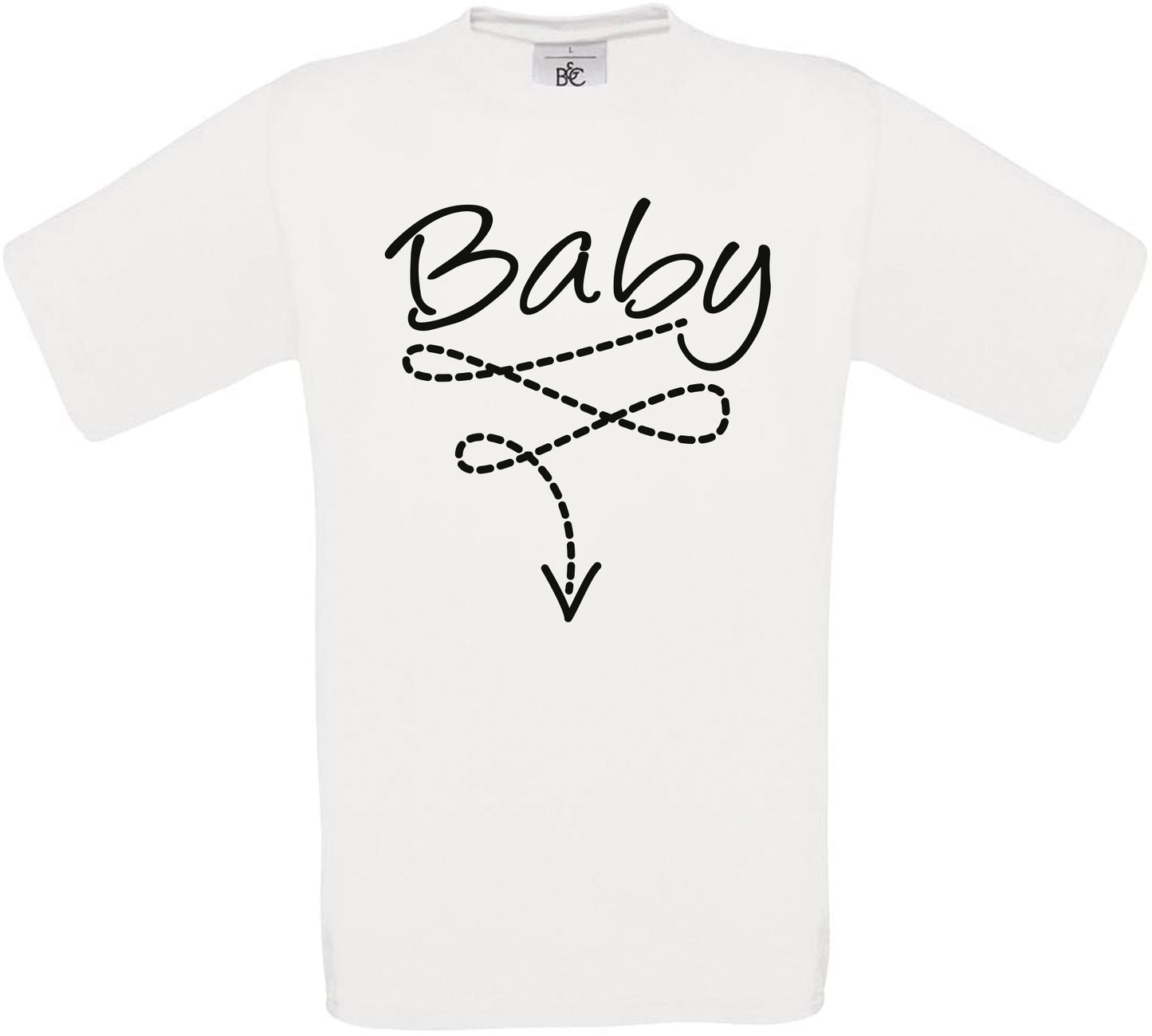 Baby (Down Arrow) Crew Neck T-Shirt