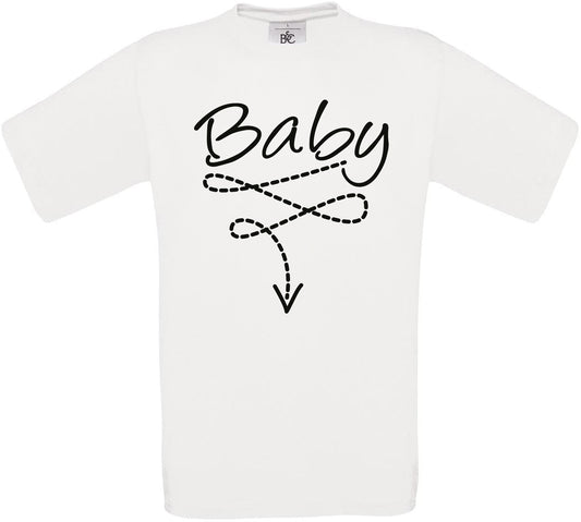 Baby (Down Arrow) Crew Neck T-Shirt
