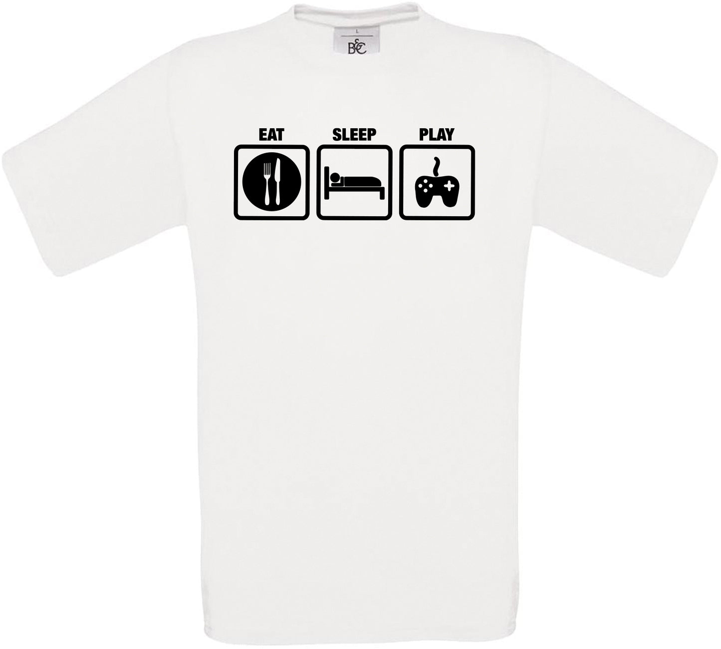 Eat Sleep Play Crew Neck T-Shirt