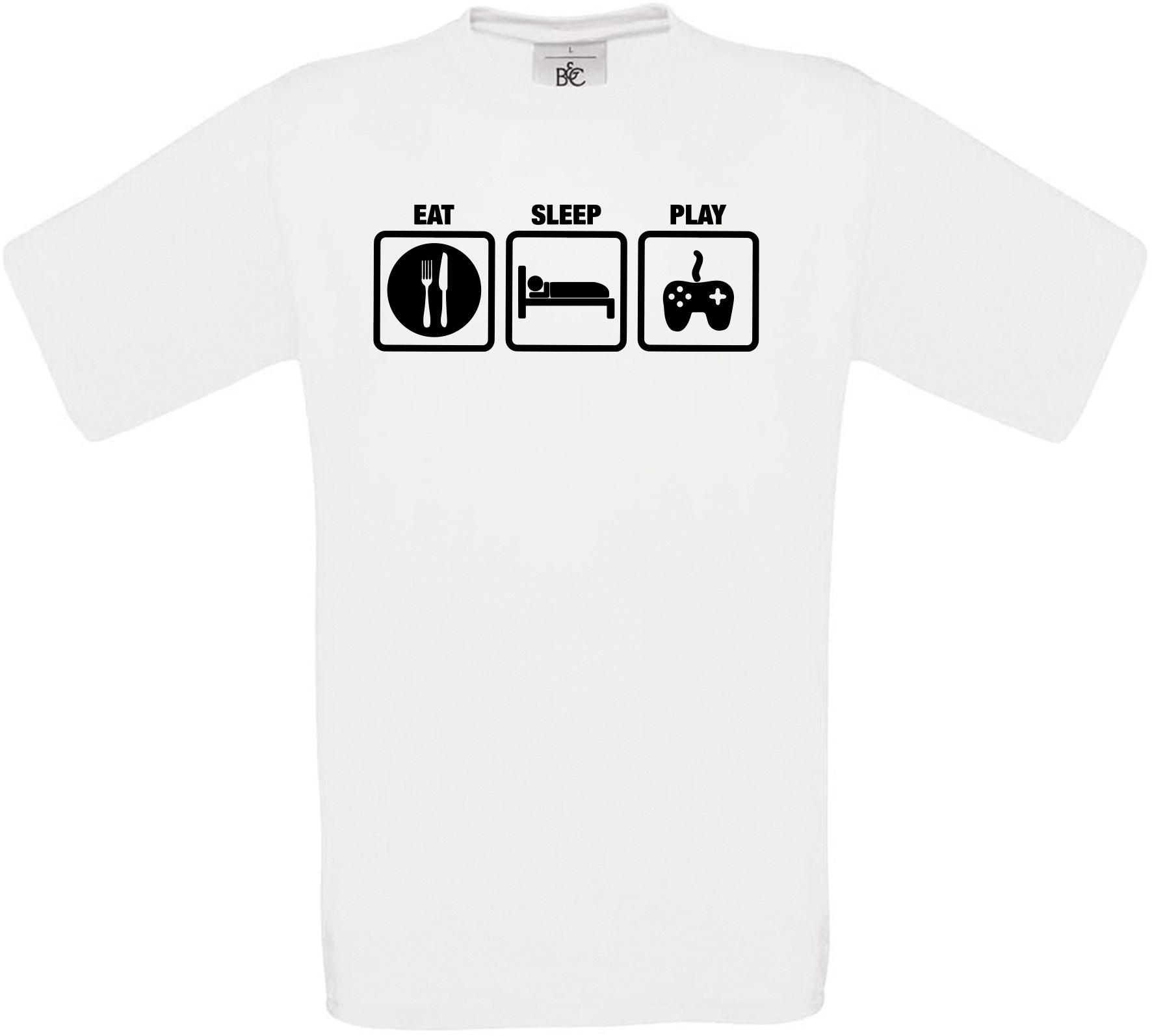 Eat Sleep Play Crew Neck T-Shirt