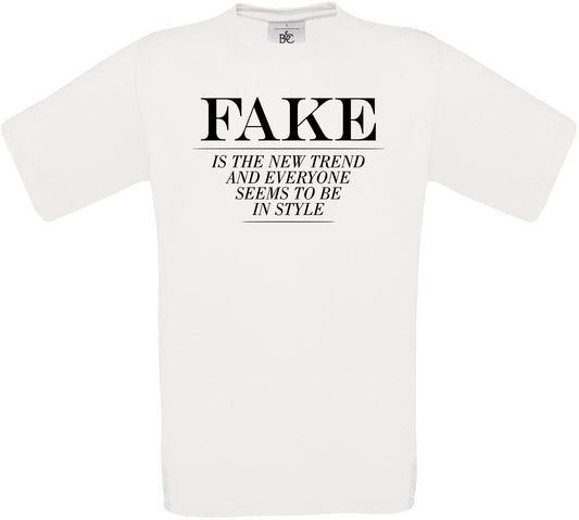 FAKE.. Crew Neck T-Shirt