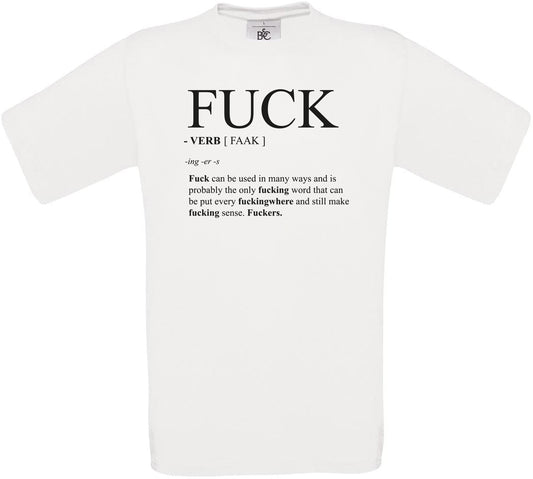 F*ck - VERB [FAAK]  Crew Neck T-Shirt