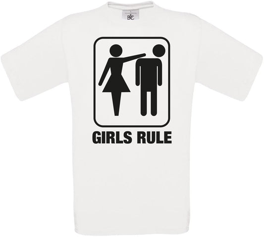 Girls Rule Crew Neck T-Shirt