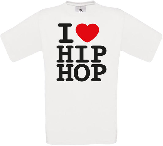 I Love HIP HOP Crew Neck T-Shirt