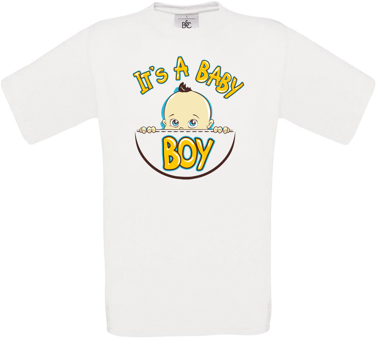 It's A BABY BOY Crew Neck T-Shirt