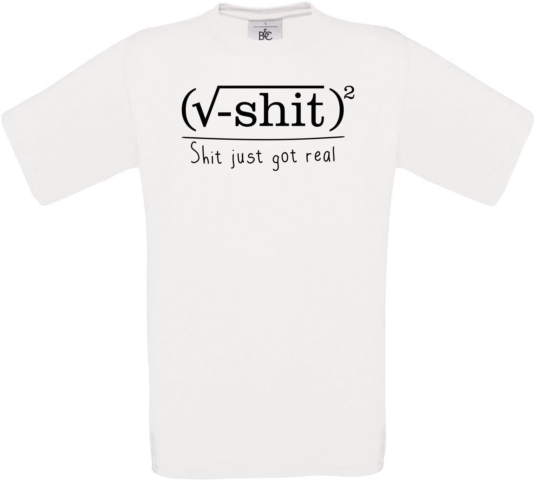 Sh*t just got real Crew Neck T-Shirt