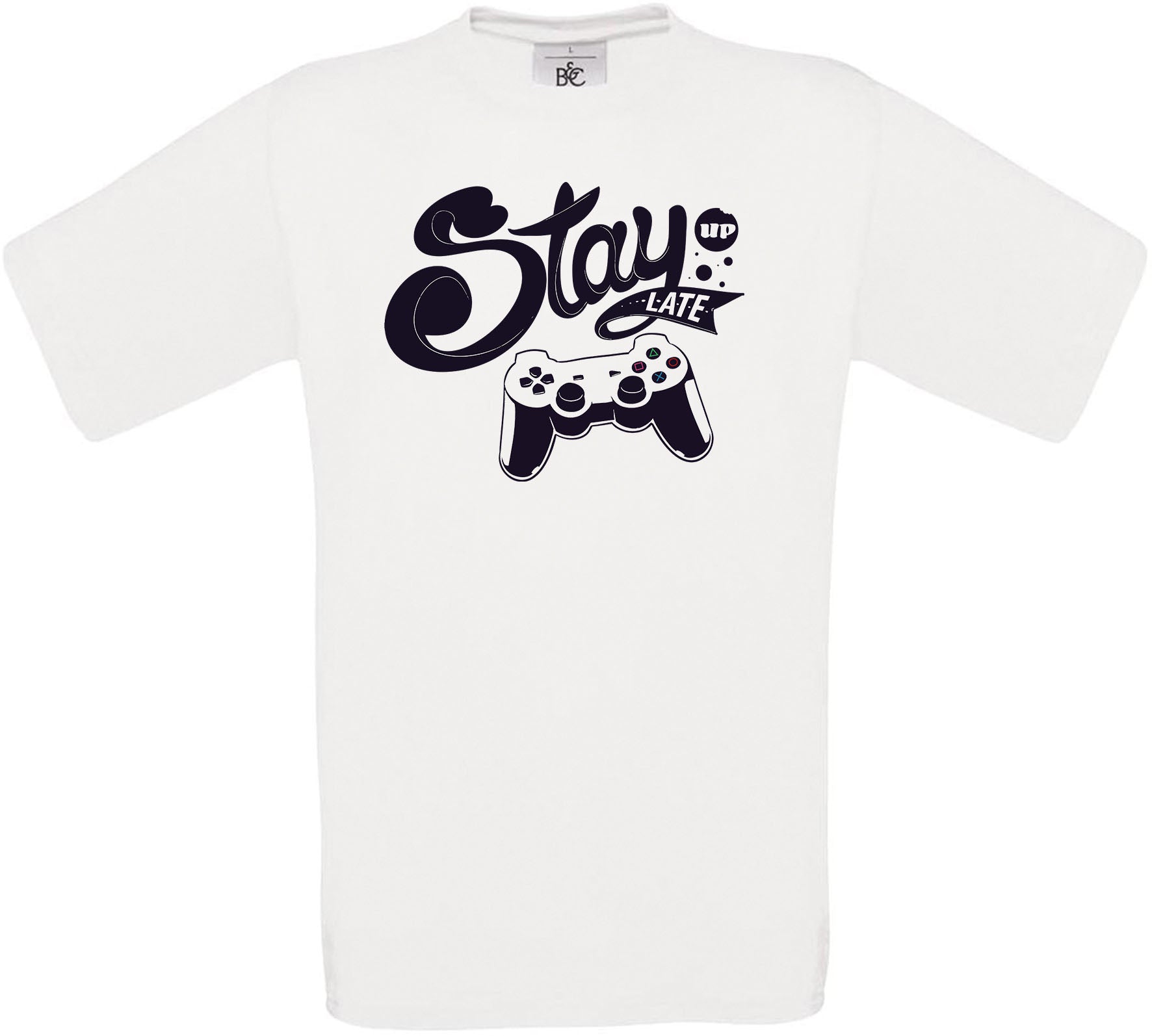 Stay UP LATE Crew Neck T-Shirt