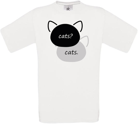 cats? cats. Crew Neck T-Shirt