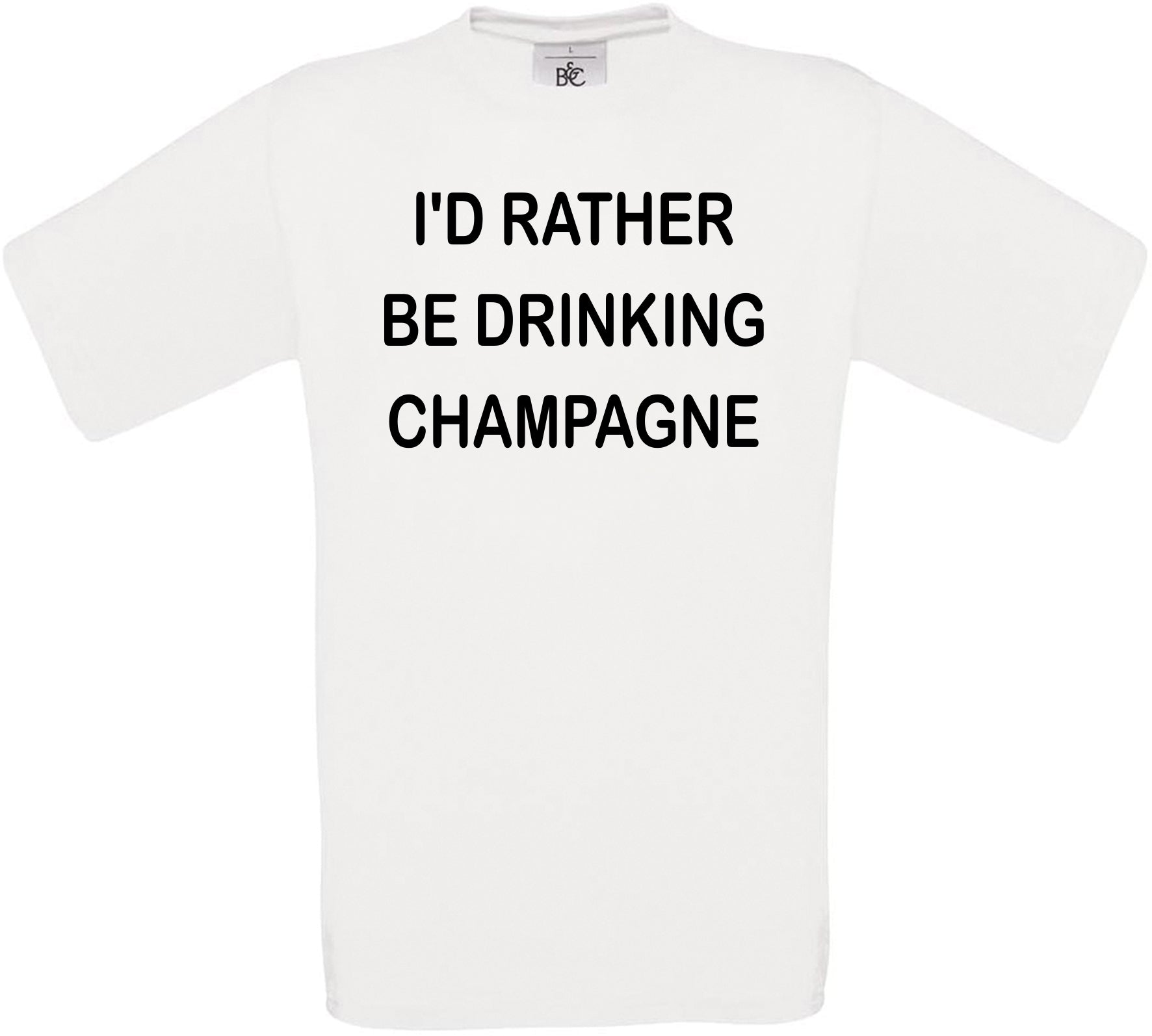 I'd Rather Be Drinking Champagne Crew Neck T-Shirt