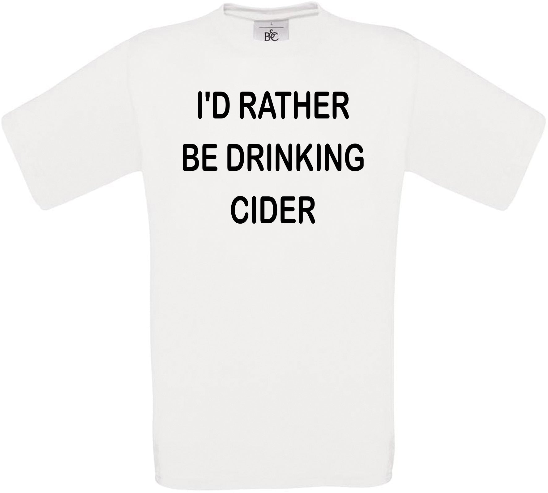 I'd Rather Be Drinking Cider Crew Neck T-Shirt