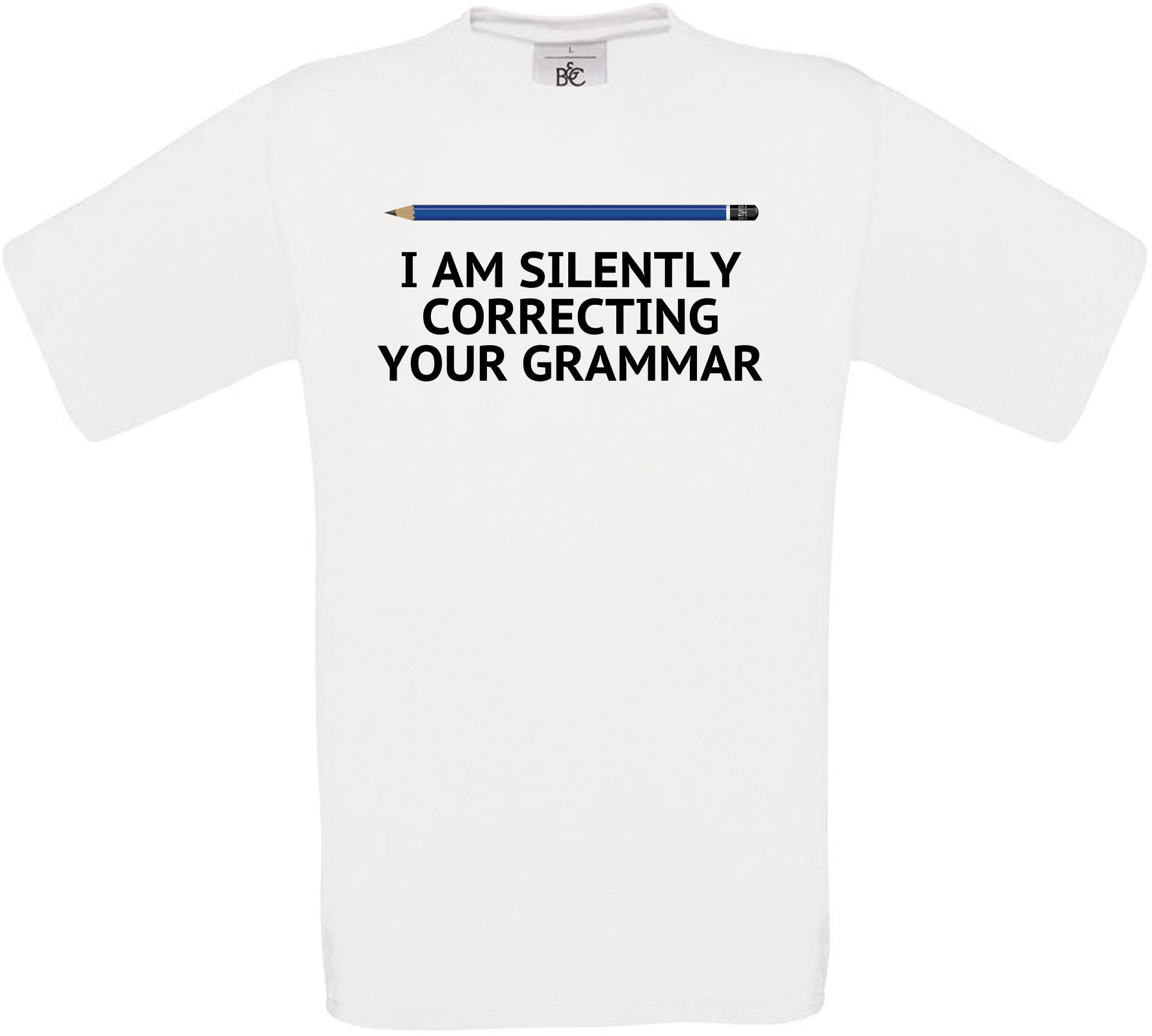 I Am Silently Correcting Your Grammar Crew Neck T-Shirt