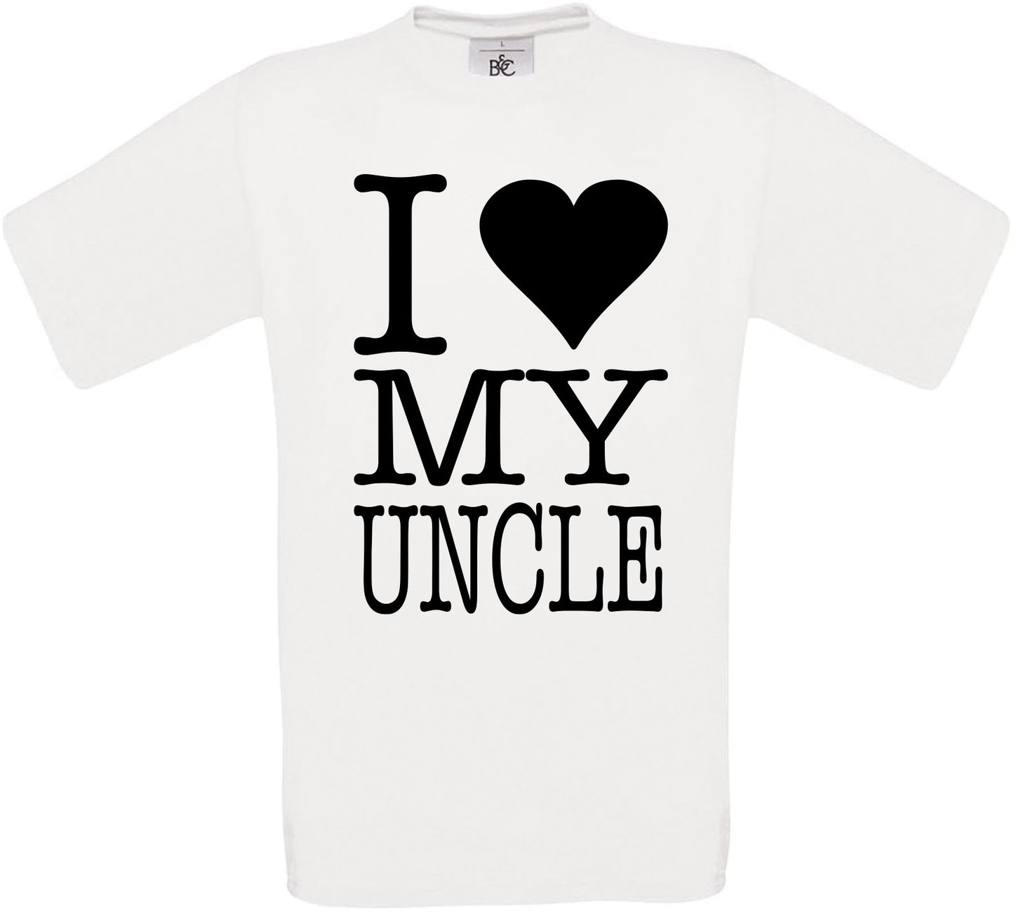 I Love My Uncle Crew Neck T-Shirt