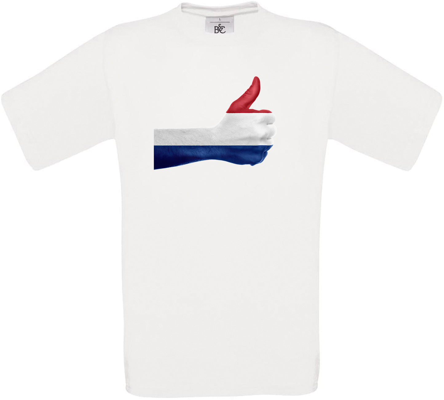 Netherlands Thumbs Up Flag Crew Neck T-Shirt