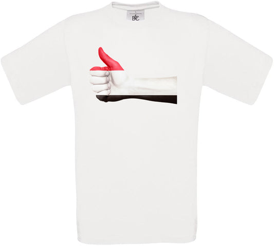 Yemen Thumbs Up Flag Crew Neck T-Shirt