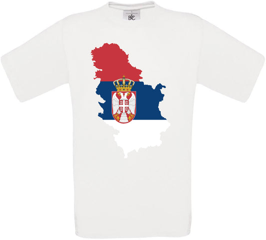 Serbia Country Flag Crew Neck T-Shirt