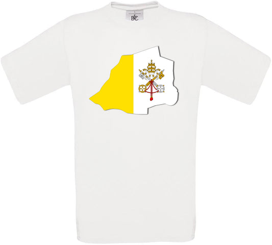 Vatican City Country Flag Crew Neck T-Shirt